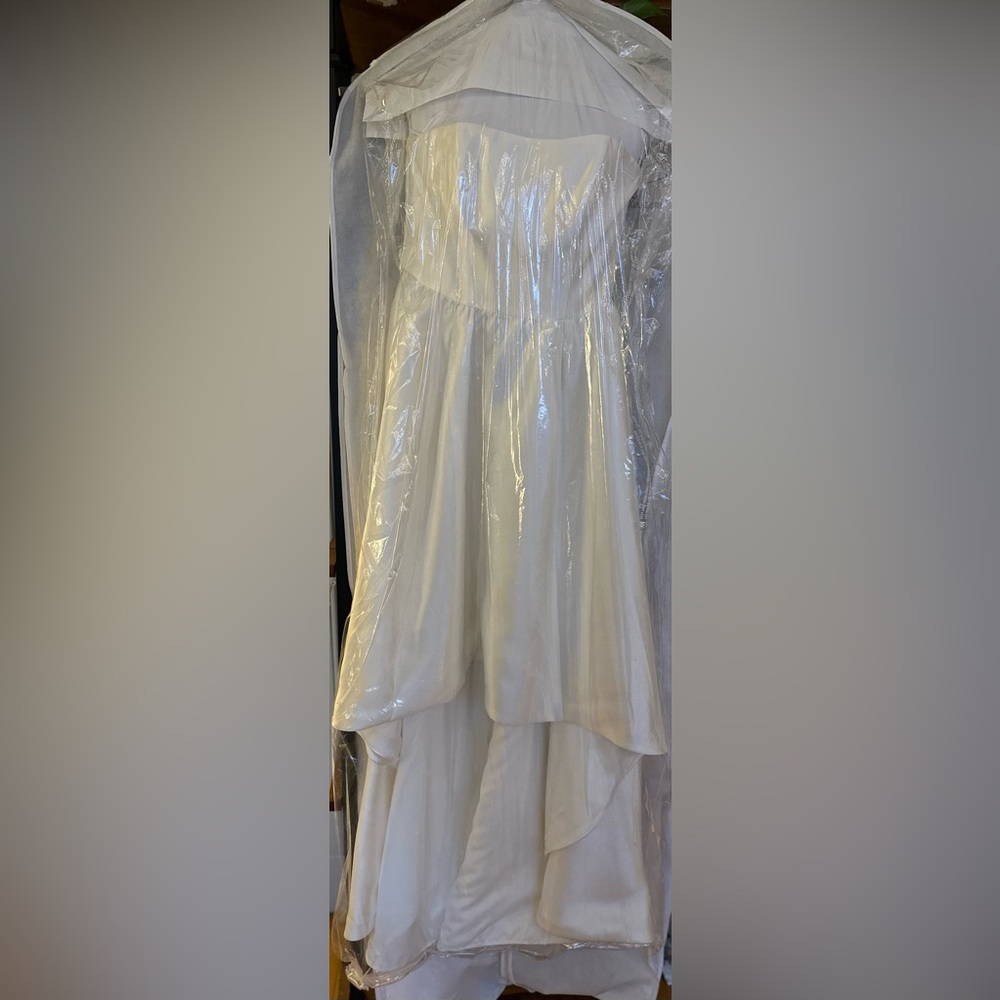 David’s Bridal Db Studio Mikado High Low Wedding … - image 4